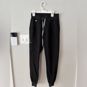 Figs Black Jogger Scrubs, size XXS. 2 pairs available.